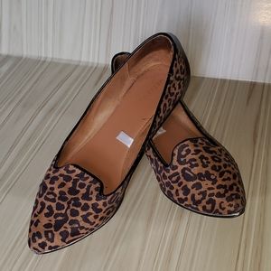 Leopard print flats